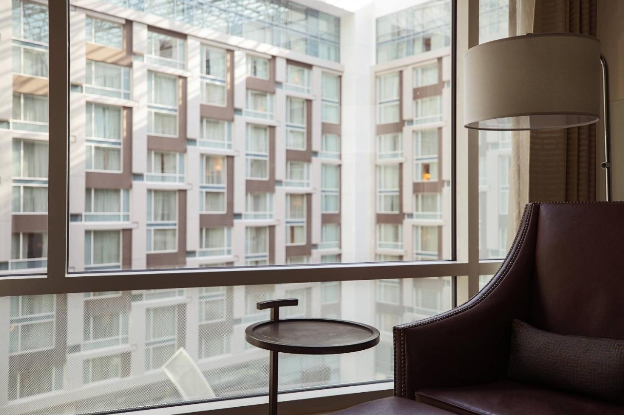 Double Room with Two Double Beds and Atrium View - Hearing Accessible